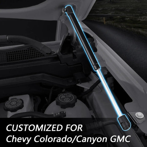 Chevy Colorado Hood Struts for GMC Canyon 2023 to 2026 installed gas spring on truck hood