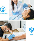 Tough As Nails Nitrile Exam Gloves Large 1000 Count Powder Free Textured Fingertips used in dental and tattoo environments