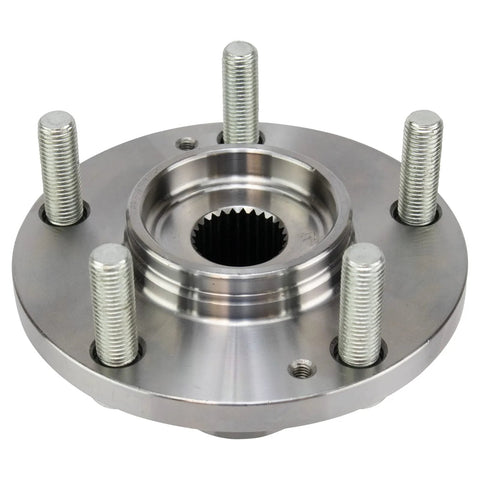Close-up of a Front Wheel Bearing And Hub Assembly Kit For 2001-2006 Hyundai Santa Fe, 2005-2009 Tucson, And 2005-2008 Kia Sportage