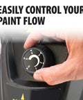Professional HEA Airless Paint Sprayer control dial for adjusting paint flow easily and efficiently during use.