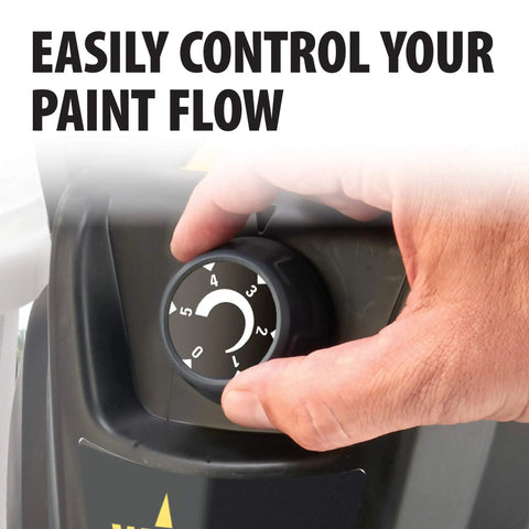 Professional HEA Airless Paint Sprayer control dial for adjusting paint flow easily and efficiently during use.