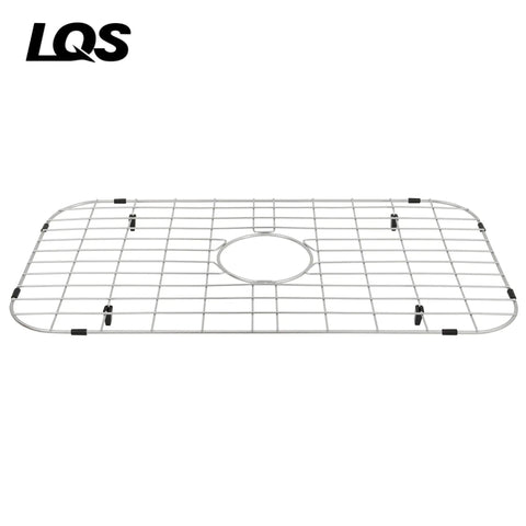 26 Inch Kitchen Sink Bottom Grid And Protector For Handmade Single Bowl Sink With Center Drain Hole, Heavy Duty Stainless Steel Grid