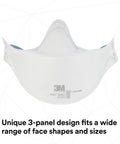 Super Comfy N95 Particulate Respirator Pack Of 20 With 3 Panel Flat Fold Design For Easy Facial Movement