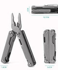 15 In 1 Multitool Pliers With Spring Loaded Head And Thick Hardened Steel Build Non Slip Handle Needle Nose Pliers Wire Cutter