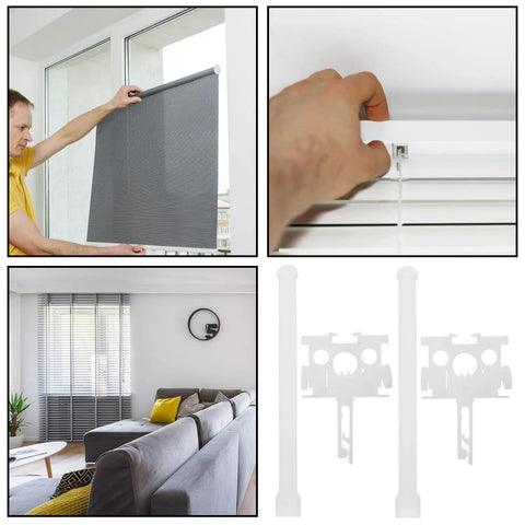 Top Shelf Vertical Blind Carrier Replacement Parts With Stem Upgrades Window Treatment No Sweat Installation No Drilling.