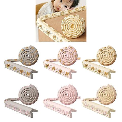 Thick Foam Anti Collision Corner Guard With Flexible Tear Resistant Padding For Tables And Edges Babyproofing, cartoon pattern.