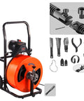 Heavy Duty Drain Snake Drill Attachment And Cutter Auger Set Smash Stubborn Clogs Quick Fitting 5 16 To 3 4 Inch Pipe Cable for plumbing setup