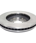 Front view of a vented brake rotor with hub-centric fit and non-directional swirl finish, designed for heat and solid stopping power.