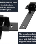 Heavy Duty Gate Hinges 13 Inch Load Bearing 900 Lbs With Built In Ball Bearings Bolt On And Weld On 180 Degree One Way Open Black Steel