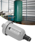 Pro Grade Auto Drain Valve For Air Compressors DN15 0.2-1.2 MPa Mini Translucent Series in an industrial setting.
