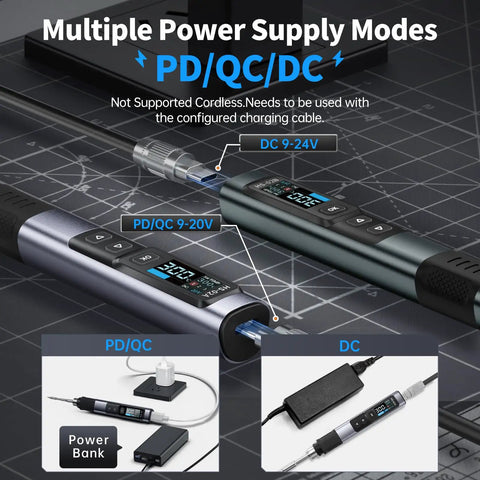 2 In 1 Heat Set Insert Tool And Corded Pro Grade Soldering Iron Kit For 3D Printers And Electronics Repair with power modes