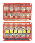 Front view of the Pack Of 3 PCB Ruler And SMD Component Reference Measuring Tool with IC stencil, showcasing resistor layout.