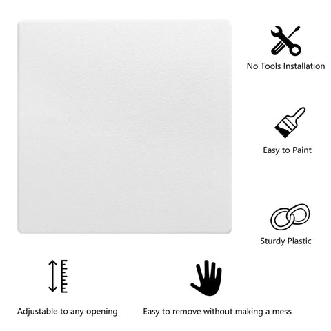 No Sweat Spring Fit Access Panel Covers Dreamy 8x8 Inch Drywall Cuts For Fast Wall And Ceiling Fix Ups featuring sturdy plastic design.
