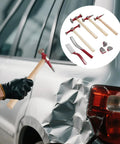 9 Piece Auto Body Repair Tool Kit With Hammer And Dolly Set For Car Dents And Door Dings, Includes Sheet Metal Puller, repairing car dent