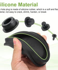 Silicone Hole Plugs Eight Pack 43.5mm High Temp T Type Rubber Stoppers in hand showing flexibility and different plug sizes