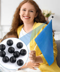Ten Pack M4 Thread Cap Nuts Knobs Black Decorative Screw Caps For Furniture And Lighting Fixtures Perfect Fastening And Style Upgrade For Lamps Furniture And Home Decor displayed next to a person holding a flag.