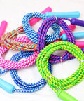 Colorful Jump Rope Set for Kids and Teens, Adjustable Length, 6 Pack of Assorted Colors, Durable Tangle-Free Ropes