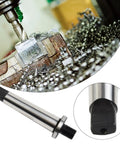 2MT Shank To 1/2-20 Threaded Drill Chuck Arbor For MT2 Morse Taper, Heavy Duty Tool Steel Construction, CNC Metalworking Adapter For Stable Drilling And Smooth Operation, Machine Tool Holding Accessory on drill press