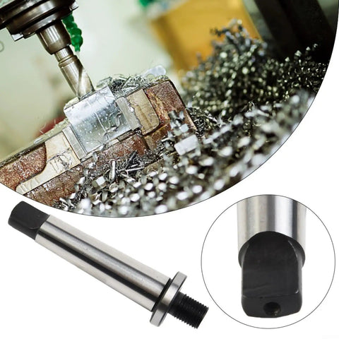 2MT Shank To 1/2-20 Threaded Drill Chuck Arbor For MT2 Morse Taper, Heavy Duty Tool Steel Construction, CNC Metalworking Adapter For Stable Drilling And Smooth Operation, Machine Tool Holding Accessory on drill press