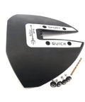 Universal Hydrofoil Stabilizer For 40 To 300 HP Outboard And Sterndrive Boats, Silver Finish, with installation hardware