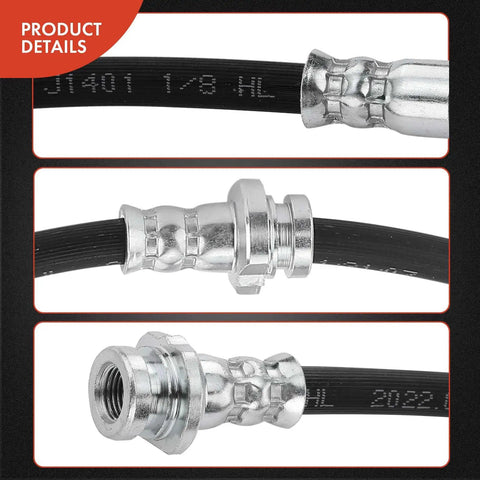 Front Passenger Brake Hydraulic Hose For Nissan Altima 2007 2008 2009 2010 2011 2012 2013 Replacement 46210JA000 Durable EPDM Rubber