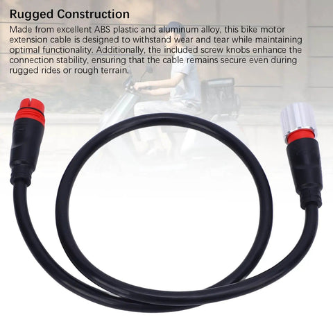 Electric Bike Motor Extension Cable 11 Pin Reliable Connection for Extended Range Conversion Accessories with connectors