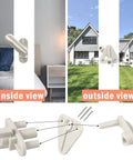 Heavy Duty Pontoon Boat Gate Latch Replacement Kit With Stainless Steel Screws Compatible With Standard One To Four Inch Marine Tubing Inside and outside view of latches.