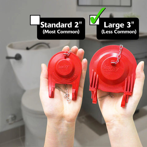 Universal 3 Inch Toilet Flapper Replacement With Long Lasting Rubber No Fuss Easy To Install Fits Most Large 3 Inch Flush Valves Red Made In USA Toilet Repair Part