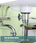 Replacement pivot rod for Moen 11985 with metal linkage for pop-up sink drainage, heavy duty and durable.