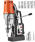 Heavy Duty 50Mm Magnetic Drill Press Kit With 1680W Motor And 2900 Lbs Magnet Force includes HSS cutter bits, showcasing its durable design.