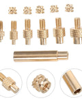 Easy Install M3 Copper Nut Insert Tool Kit For Printers Versatile Home School Gear With Replaceable Supplies For Quick Thread Repairs Any Day brass inserts