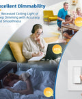 12 pack 4 inch ultra thin LED recessed lighting canless retrofit dimmable lights with selectable color and dimming control