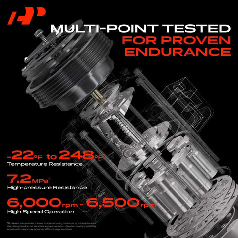 Badass AC Compressor With Clutch For Subaru XV Crosstrek 2014 2015 DKV10Z OE Replacement, showing detailed internal components.