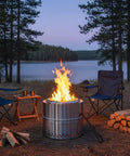 Smokeless Firepit Bonfire 20 Inch Outdoor Stainless Steel Stove Portable with Carry Bag for Camping Patio Backyard Easy Setup