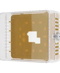 Clear Lockable Thermostat Cover Box With Key for Wall Mount HVAC Control Panel protects unit, 5.25x2.75x4.6 inch energy saving design