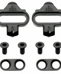 Beefy Extra Heavy Duty Indoor Spin Bike Pedals With Shimano SPD Compatibility cleats and screws for assembly.