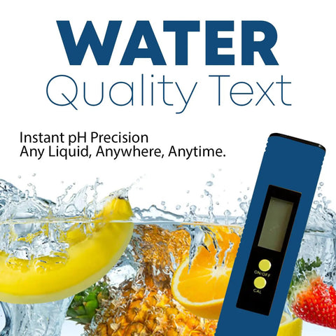 Pocket Size Digital PH Meter Pen With LCD Display For Quick Water Testing High Accuracy ATC Calibration With fruits in water