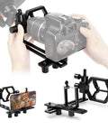 Deluxe Metal Telescope Mount All In One Phone And Camera Universal Adapter for telescopes with DSLR camera and smartphone use.