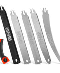Multi Blade Hand Saw Set With Quick Change Clamp For Wood Metal Plastic Plywood Hacksaw And Handsaw Tools Includes Replacement Blades