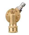 FIXFANS brass pivoting pressure washer coupler with 1/4-inch quick-connect fitting