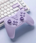 Purple Wireless Bluetooth Gamepad For Switch With Wake Up Support 6 Axis Gyro Turbo Mode Adjustable Vibration Low Latency Pro Controller