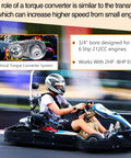 30 Series Torque Converter Kit for Go Karts and Mini Bikes, Three Quarter Inch Bore Clutch Driver Pulley, Beefed Up Torque for 212cc Engines, Easy Bolt On Upgrade to Boost Speed, Acceleration, and Overall Power installed on go kart