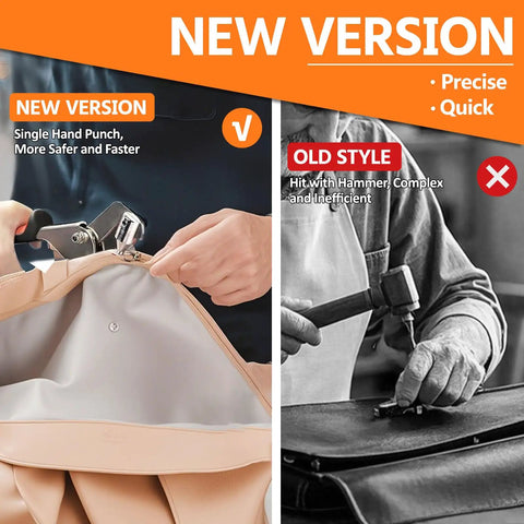 Comparison of Pro Grade Heavy Duty Snap Fastener Kit With Canvas Installation Tool and traditional method for fabric use
