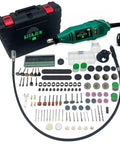 Rotary Tool Kit With Five Speed Settings 10000 To 37000 RPM Flexible Shaft And Multifunction Chuck 218 Accessories