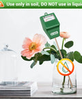 Soil Moisture Meter for Garden, Lawn, Farm and Indoor Outdoor Use, Plant Water Meter in vase warning against liquid use