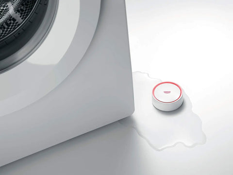 Smart Water Leak Detector With App Alerts Pulsing Red Light And Buzzer Sends Smartphone Notifications And Daily Cloud Temperature And Humidity Data Emergency And Leak Alerts For Quick Home Protection And Peace Of Mind