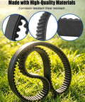 Top Rated GUQVKI Drive Belt That Fits Carryall 294 XRT 1500 Models From 2004-2006 on grass, showcasing high-quality, fiber reinforced material.