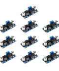 Multiple LM2596S Adjustable Buck Converter 3A Step Down Voltage Regulator Power Modules showcasing size and layout