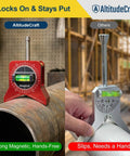 Magnetic Pipe Center Finder Punch Tool for 1 to 10 Inch Pipes and Fittings With Hands Free Magnetic Hold Bubble Level.