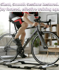 Cyclist on stationary bike using Beefy Urethane Roller Belt Replacement For Treadmills Conveyors And Fitness Machines Pro Grade High Strength Belt